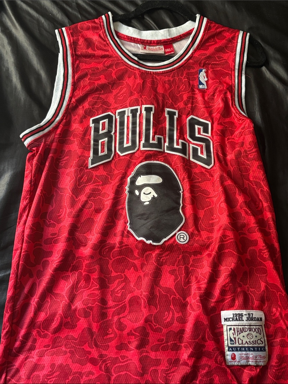 Mitchell & Ness Chicago Bulls Red & Black Jersey